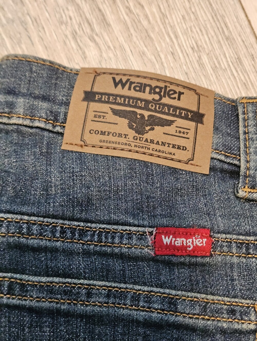 NWT Wrangler Five Star Boys Jeans Size 10 Husky Blue Denim Bootcut - Picture 11 of 11